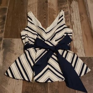 NWT Anthropologie Maeve Peplum Blouse Size 0